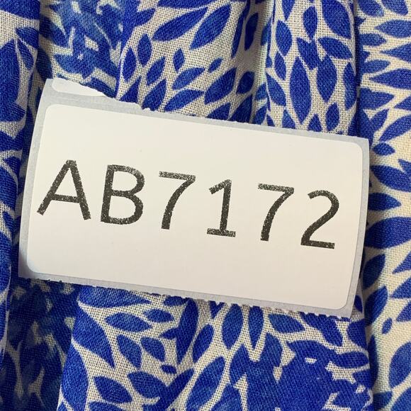 Amanda Uprichard Morello Dress S Blue White Mini Floral Long Sleeve Resort - Picture 11 of 11